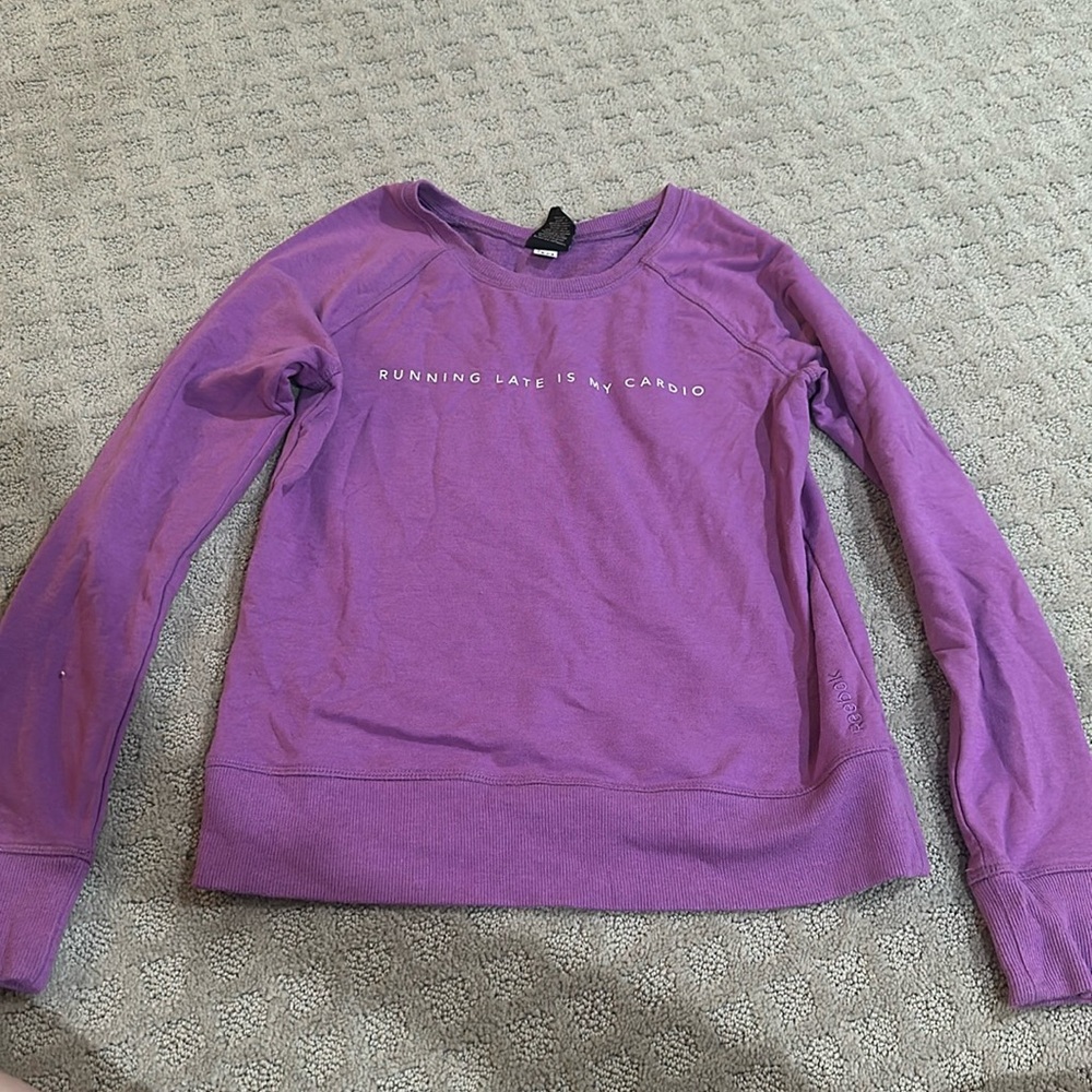 Reebok Running Late Is My Cardio Sweatshirt